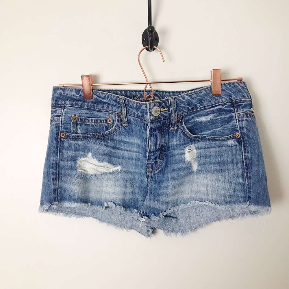 AE | Distressed Denim Cutoff Jean Shorts 4